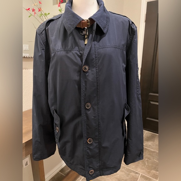 Massimo Dutti Dark Blue Lightweight mens Jacket Large - Picture 10 of 16